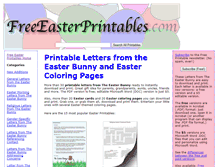 Tablet Screenshot of freeeasterprintables.com